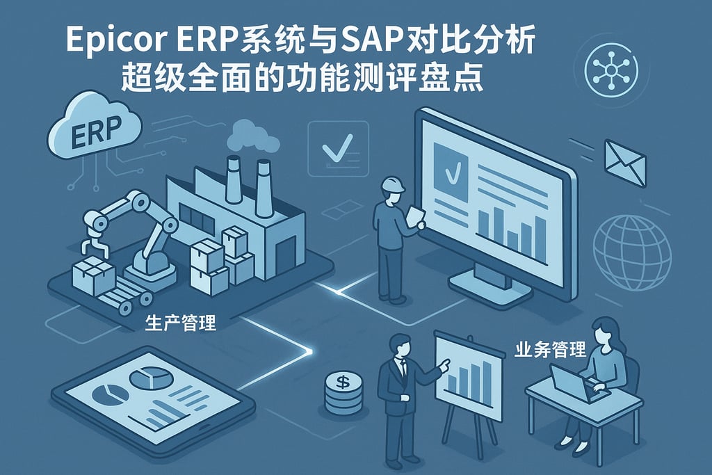 Epicor ERP系统与SAP对比分析，超级全面的功能测评盘点